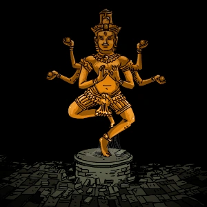 Nataraja from the Submachine game series. I believe this game series that I played as a child has majorly influenced my attraction to statues of Asian deities